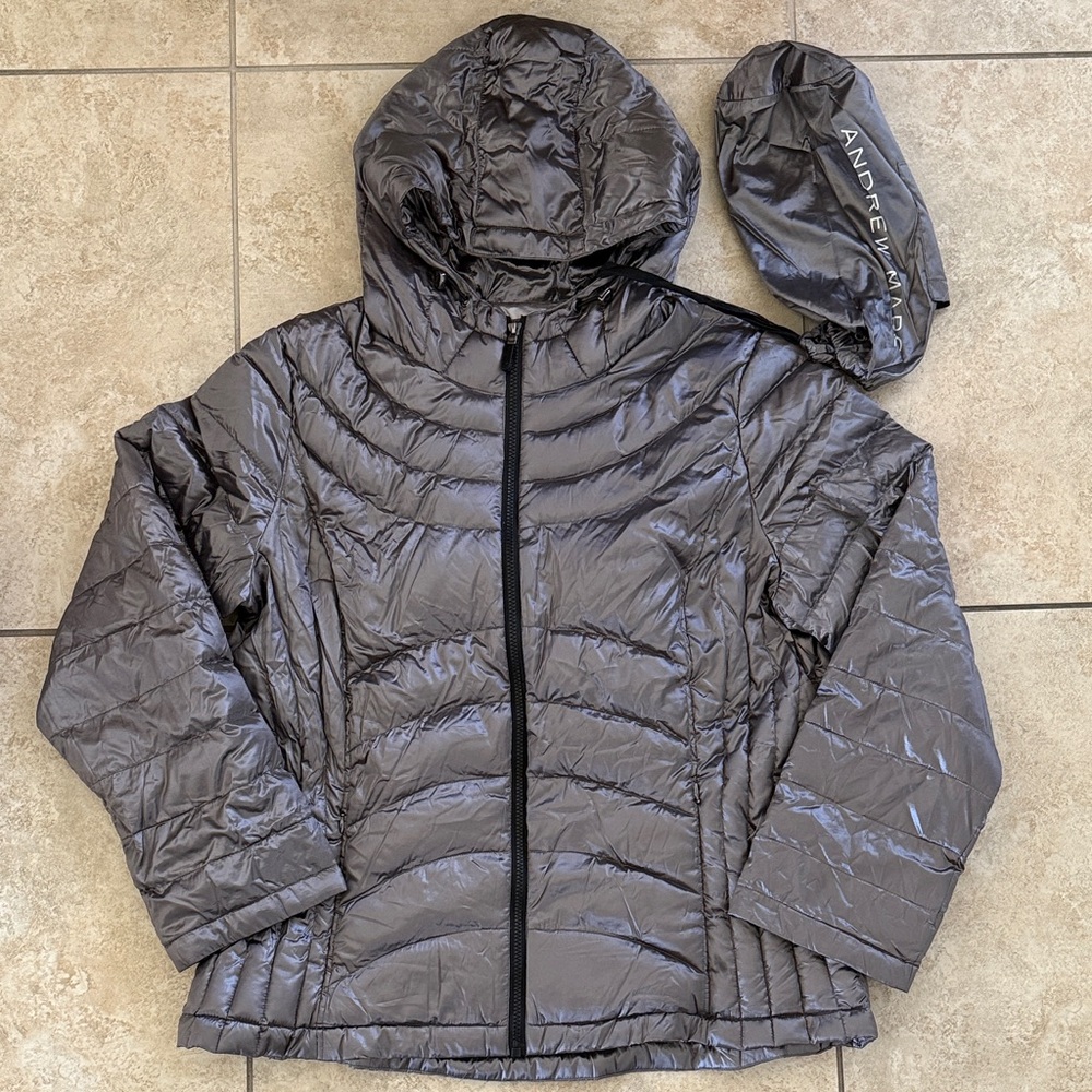 And Other Stories Metallic Puffer Jacket